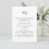 白と黒のミニマル詳細エンクロージャカード エンクロージャーカード (スタンド正面)