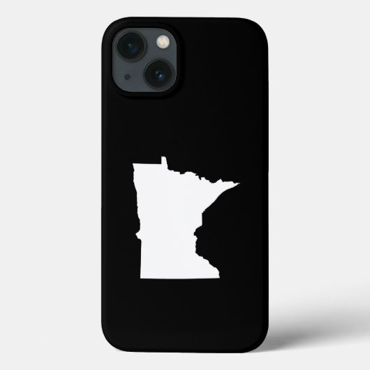 白と黒のミネソタ州 Case-Mate iPhoneケース (裏面)