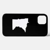 白と黒のミネソタ州 Case-Mate iPhoneケース (裏面 (横))