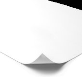 白と黒のヤシの木のシルエットウォールポスター ポスター (角)