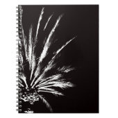 白と黒のヤシ ノートブック (正面)