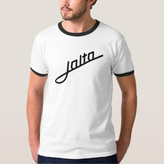 白と黒のヤルタエンブレム Tシャツ