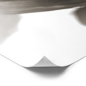 白と黒のユリ ポスター (角)