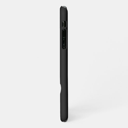 白と黒のラインアートホースザズカスタムルベーシック iPhoneケース (左側)