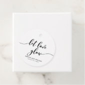 白と黒のリラックススクリプ結婚ト フェイバータグ (インサイチュ)