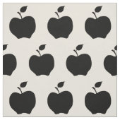 白と黒のリンゴ ファブリック (見本)