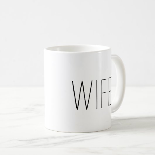 白と黒のレイ・ダンインスパイアン コーヒーマグカップ (正面右)