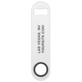 白と黒のロモダンゴのプロモーション スピード栓抜き (裏面)