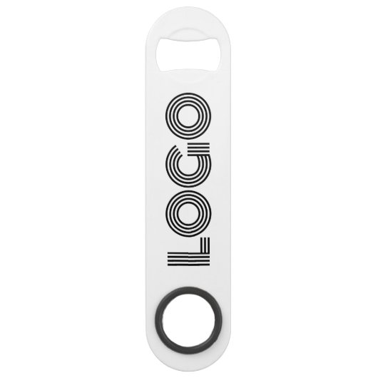 白と黒のロモダンゴのプロモーション スピード栓抜き (正面)