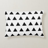 白と黒の三角形 アクセントクッション (正面)