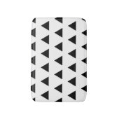 白と黒の三角形 バスマット (正面縦)