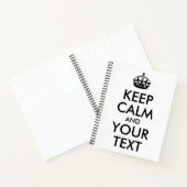 白と黒の保静かなテキスト ノートブック (内部)