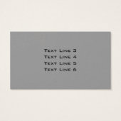 白と黒の名刺に百合花 (裏面)