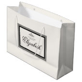 白と黒の大抱き枕 ラージペーパーバッグ (正面アングル)