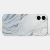 白と黒の大理石 Case-Mate iPhoneケース (裏面 (横))