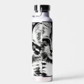 白と黒の子猫 ウォーターボトル (右面)