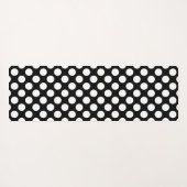 白と黒の幾何学的な形状 ヨガマット (裏面(横))