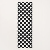 白と黒の幾何学的な形状 ヨガマット (裏面)