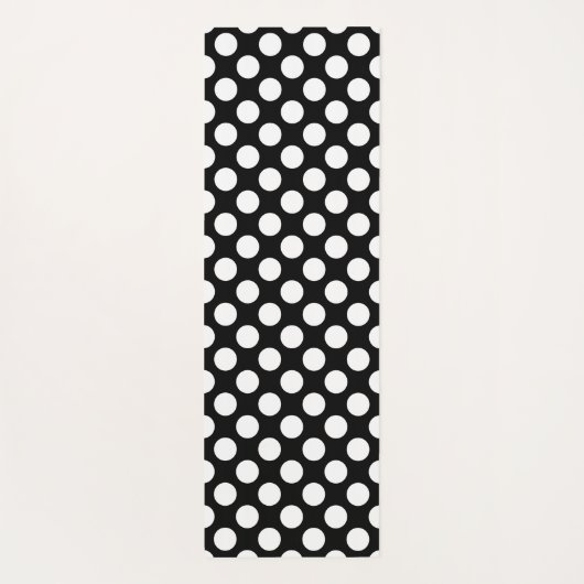 白と黒の幾何学的な形状 ヨガマット (裏面)