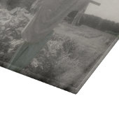 白と黒の庭のかかし カッティングボード (角)