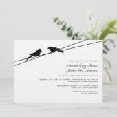 白と黒の恋鳥の針金 招待状 (スタンド正面)