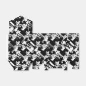 白と黒の愛の斑点パターン フェイバーボックス (折り畳みなし)