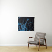 白と黒の抽象芸術絵画 タペストリー (インサイチュ(横))