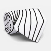 白と黒の抽象芸術 ネクタイ (ロール)