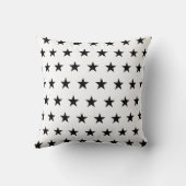 白と黒の星 クッション (裏面)