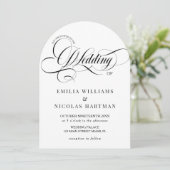 白と黒の書結婚道 招待状 (スタンド正面)