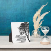 白と黒の木に任せろ フォトプラーク (インサイチュ)