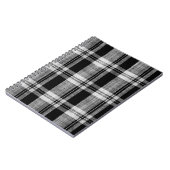 白と黒の格子市松模様に状の布地テクスチャ ノートブック (左側)