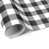 白と黒の格子模様 ラッピングペーパー (ロールコーナー)