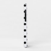 白と黒の水玉ドット Case-Mate iPhoneケース (裏面/左)