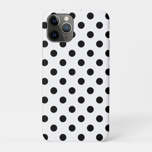白と黒の水玉ドット Case-Mate iPhoneケース (裏)
