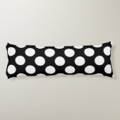 白と黒の水玉模様 ボディピロー (裏面)