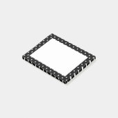 白と黒の水玉模様 ポストイット (アングル)