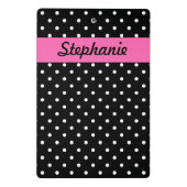 白と黒の水玉模様 ミニクリップボード (裏面)