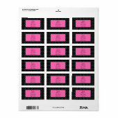 白と黒の水玉模様 ラベル (フルシート)