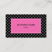 白と黒の水玉模様 名刺 (裏面)