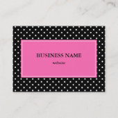 白と黒の水玉模様 名刺 (裏面)