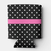 白と黒の水玉模様 缶クーラー (裏面)