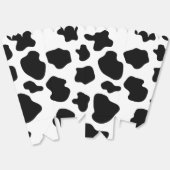 白と黒の牛の斑点カスタムポップコーン フェイバーボックス (見開き)