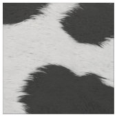 白と黒の牛革の毛皮 ファブリック (クローズアップ)