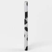 白と黒の牛革の皮膚パターン Case-Mate iPhoneケース (裏面/右)