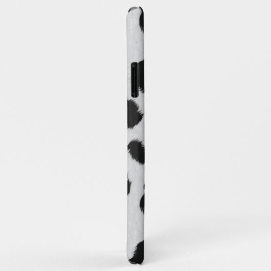 白と黒の牛革の皮膚パターン Case-Mate iPhoneケース (裏面/右)