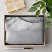 白と黒の白のラム 薄葉紙 (ギフト)