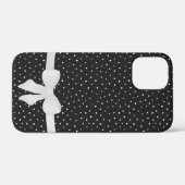 白と黒の白の弓Case-Mate iPhoneケース Case-Mate iPhoneケース (裏面 (横))