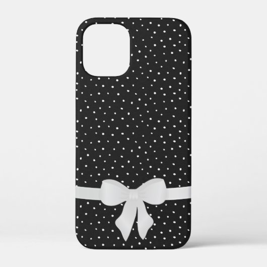 白と黒の白の弓Case-Mate iPhoneケース Case-Mate iPhoneケース (裏面)