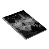 白と黒の百合花 ノートブック (右側)